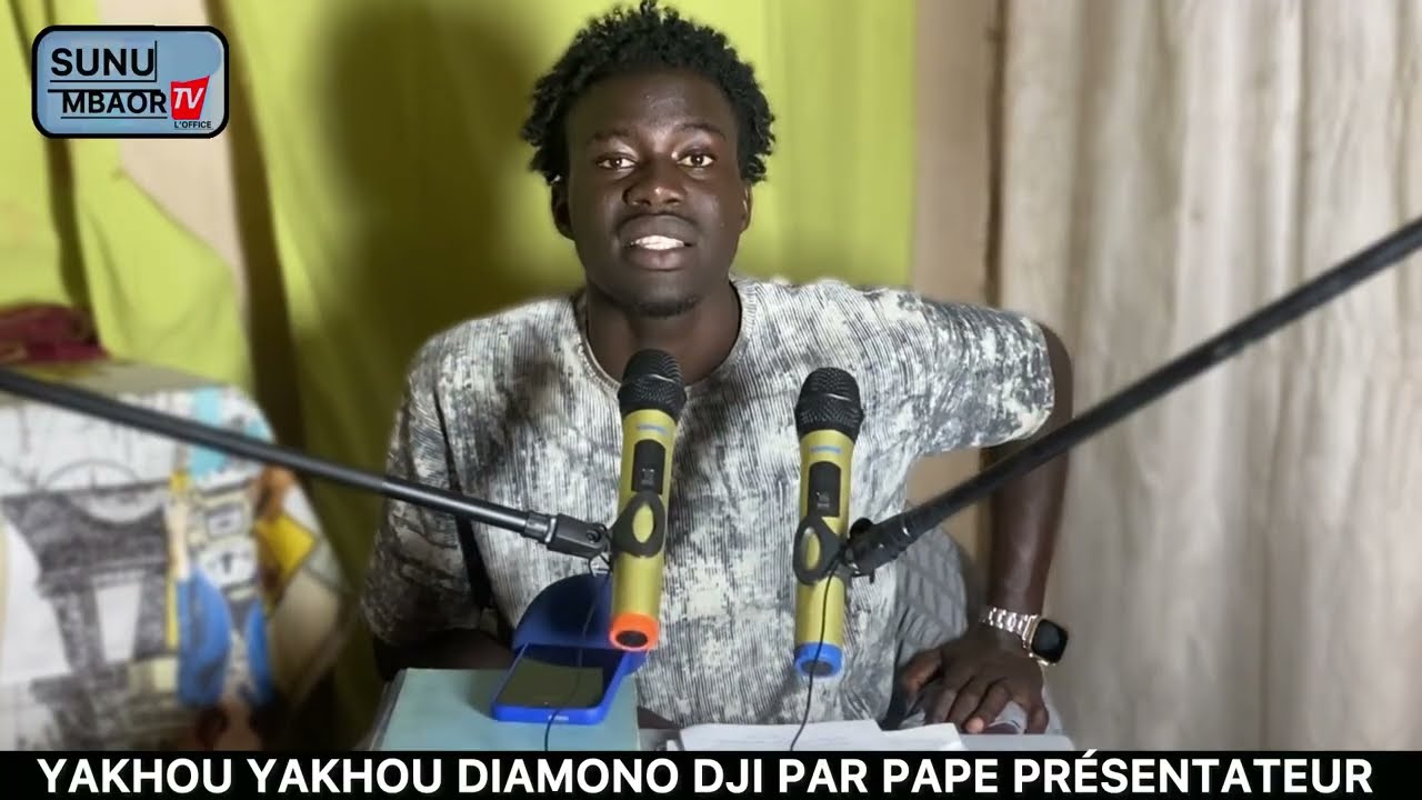 yakhou yakhou diamono dji par pape présentateur avec la jeunesse………….