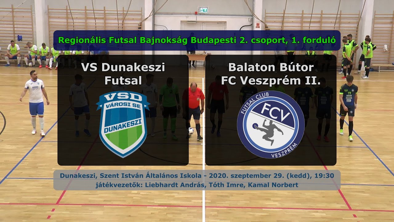 Futsal: VS Dunakeszi - Balaton Bútor FC Veszprém II. 2-4 (2020.09.29, összefoglaló)