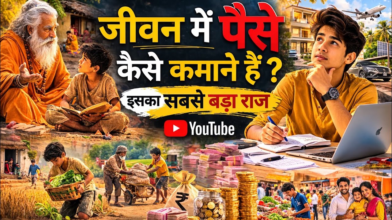 “जीवन में पैसे कैसे कमाएँ? | गरीबी से अमीरी तक की प्रेरणादायक कहानी”