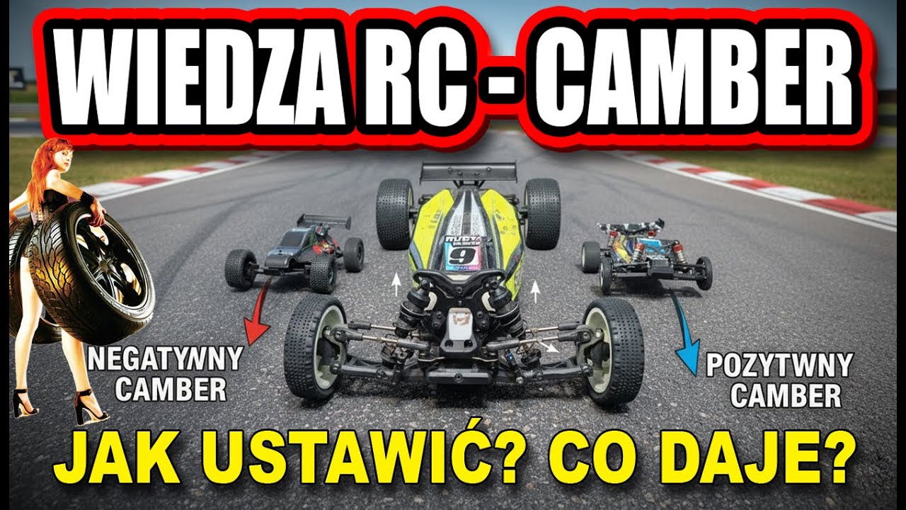 CAMBER, czyli kąt pochylenia koła w samochodach RC 🚗 Jak USTAWIĆ, co daje? Ustawienie zawieszenia