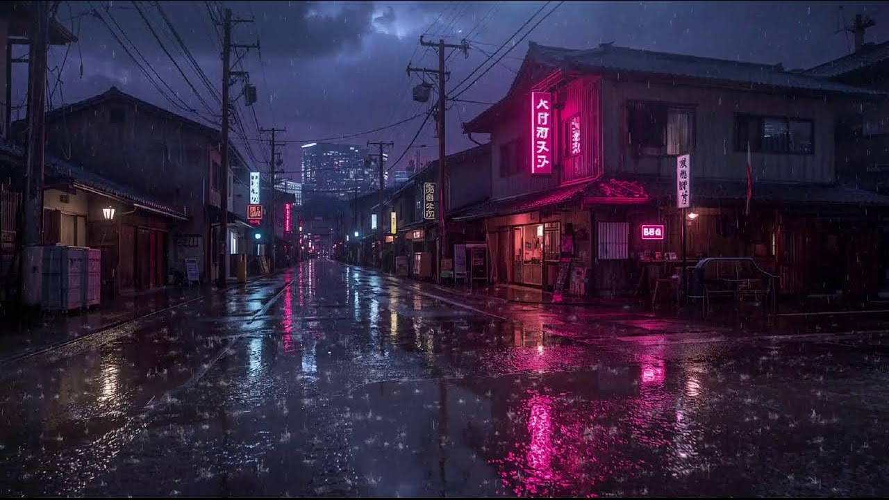 Rainy Night Lofi Mix 🌙 Calm Chillhop Beats to Relax, Study & Sleep #1