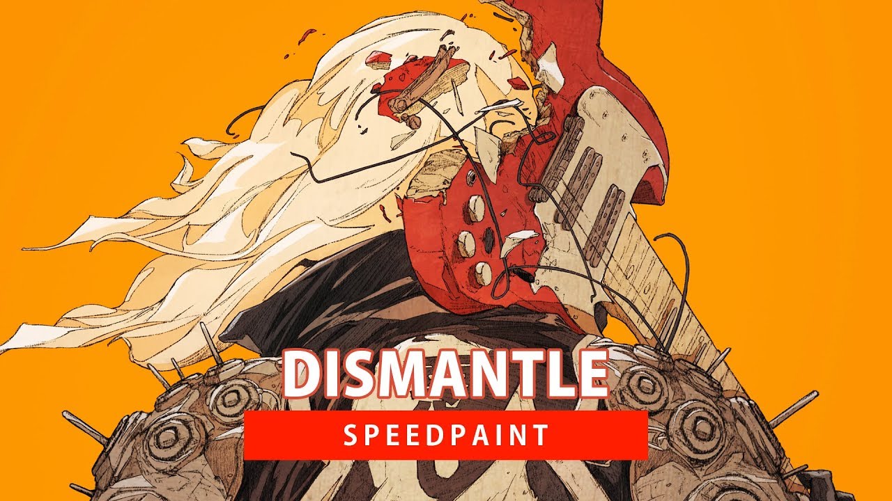 「SpeedPaint」Dismantle (Cyberpunk Art) | Photoshop | Coloring Process HD