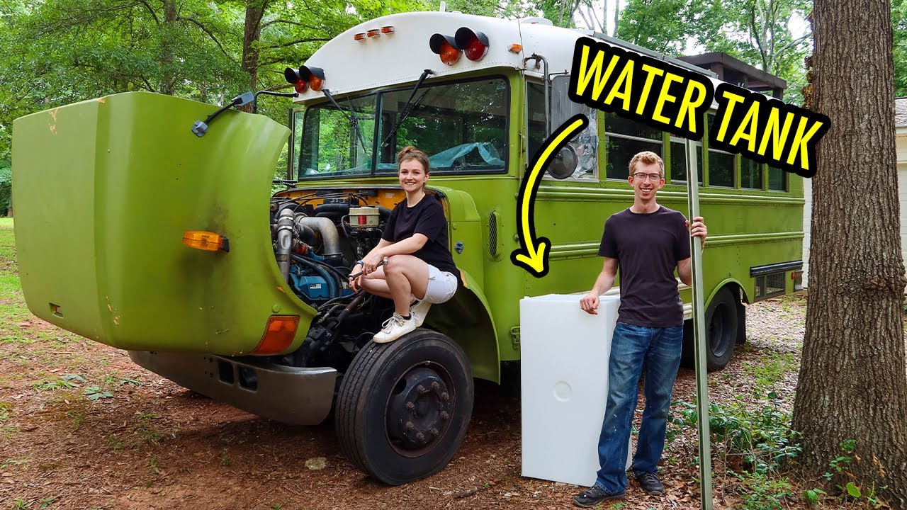 Bus Troubles & Undermount Water Tank Install | SKOOLIE BUILD