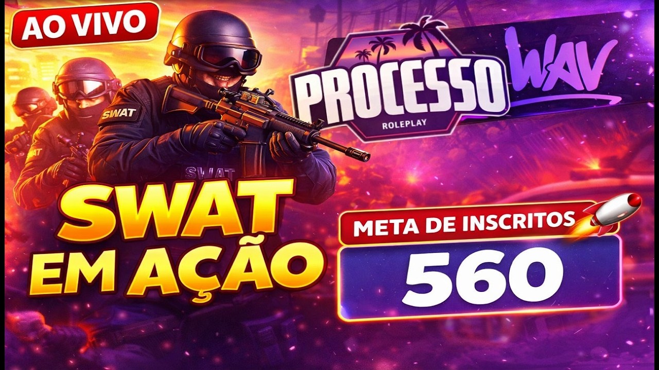 🚨 AO VIVO 🔥 GTA MTA RP | OPERAÇÃO SWAT + ROLEPLAY INSANO 😈 | META DE INSCRITOS 560