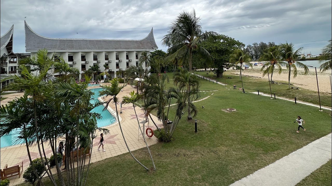 Grand Beach Resort in 4k60fps. Port Dickson. Malaysia.