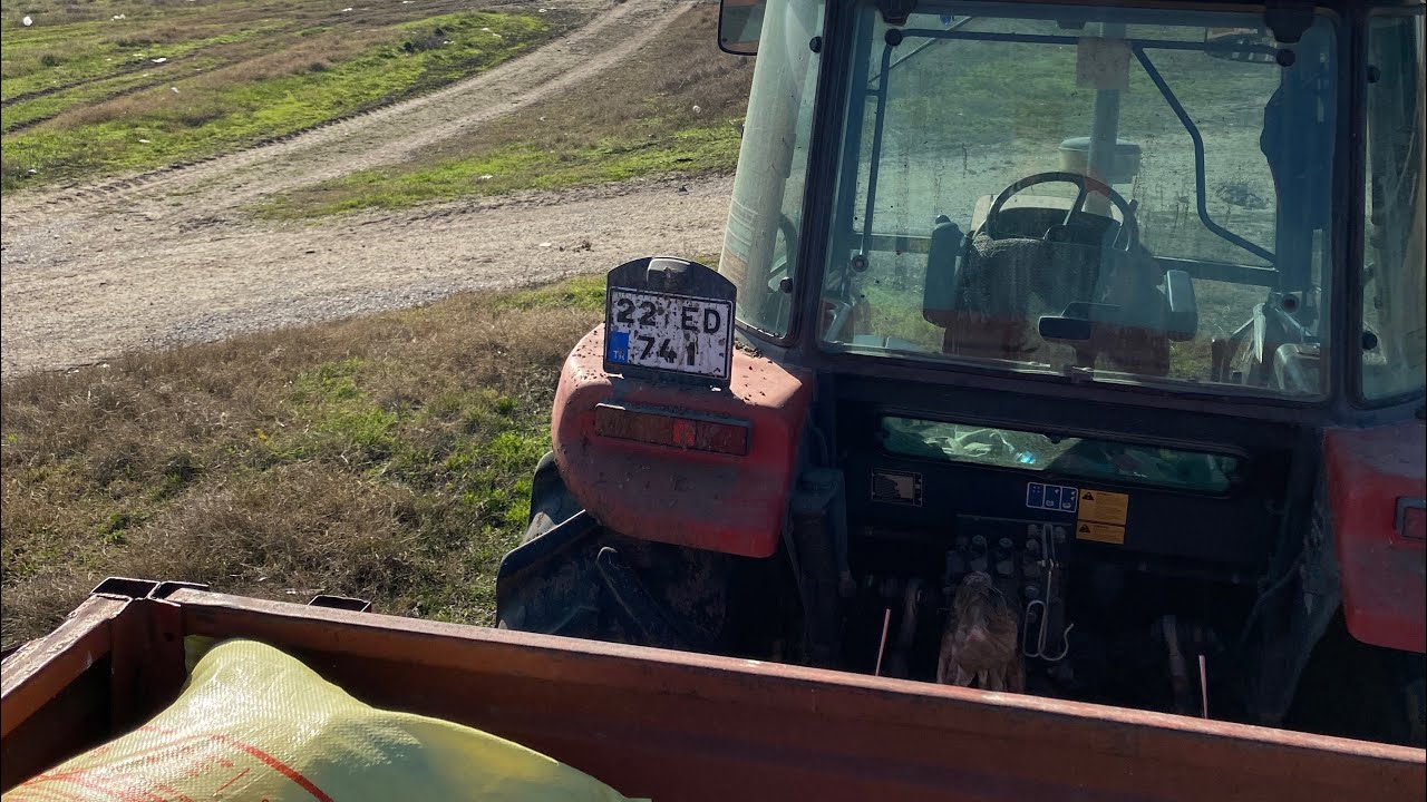 Massey Ferguson 3095D Phantom İle Gübre Çekiyorum