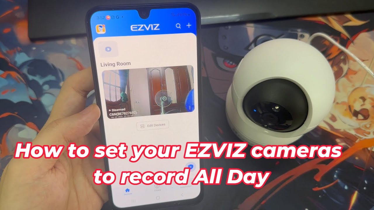 Как настроить камеры EZVIZ на запись в течение всего дня