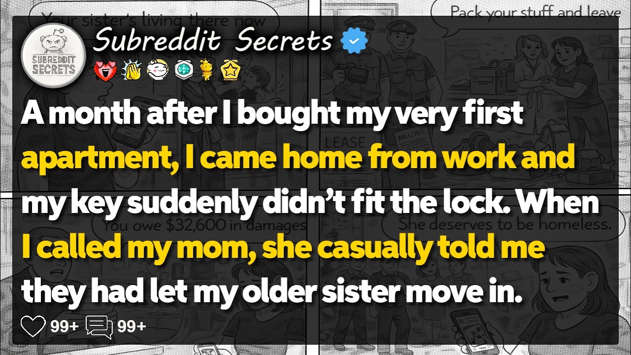 I came home from work and my key suddenly didn’t fit the lock. When… Reddit Relationship Stories