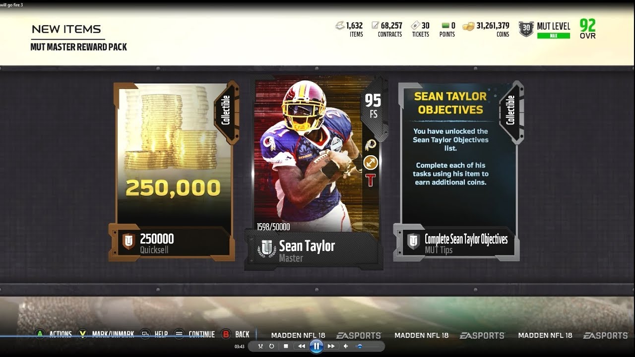 Madden 18 Ultimate Team :: We're Finally Done! Mut Master! :: Madden 18 Ultimate Team