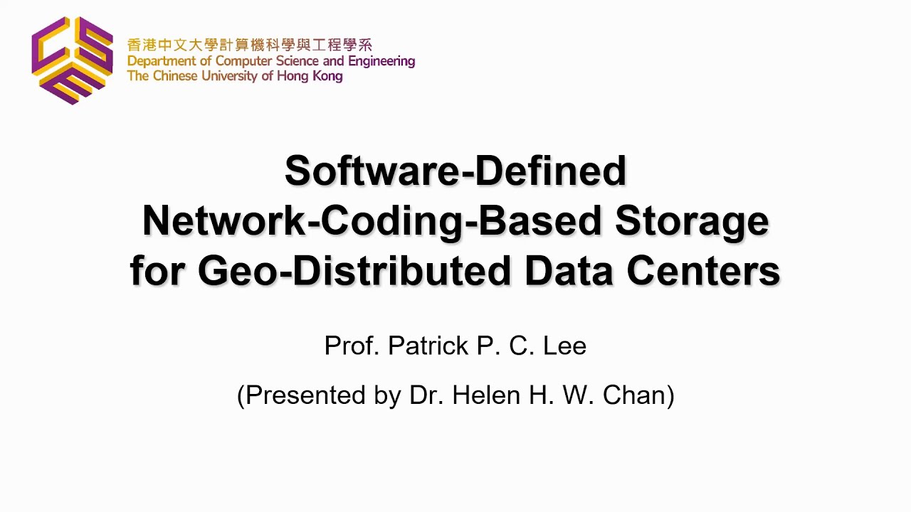 Software-Defined Network-Coding-Based Storage for Geo-Distributed Data Centers