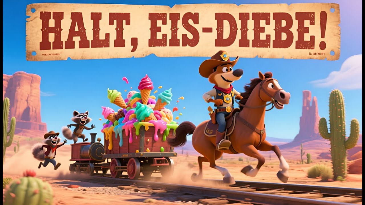 Das Cowboy Lied f&uuml;r Kinder 🤠 | Die gro&szlig;e Eiscreme-Jagd im Wilden Westen! Kinderlieder