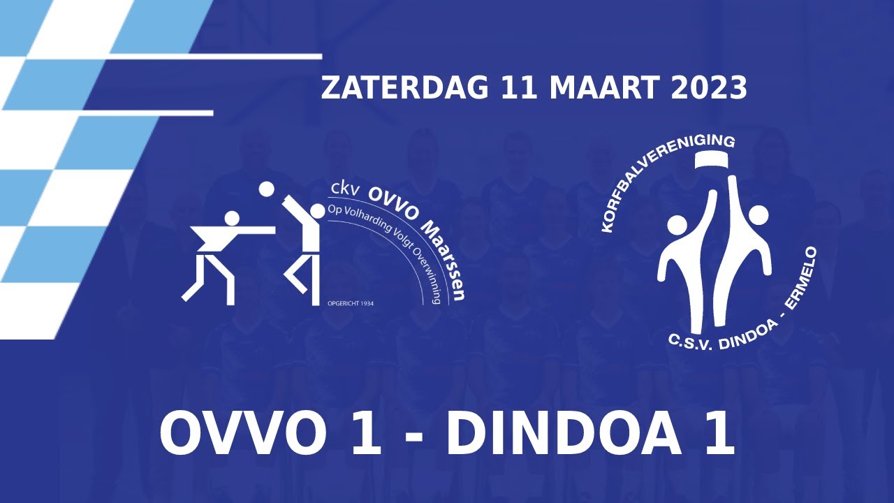 OVVO Maarssen 1 vs  Dindoa 1 | Livestream (11-3-2023)