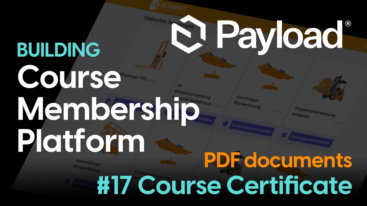 #17 Finale - generate a certificate  - Course platform with Payload 3.0, Next.js 15 and TS