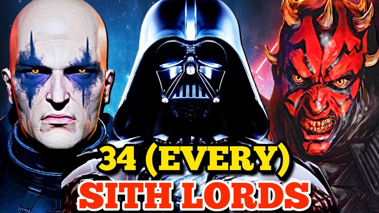 34 (Every) Sith Lords In Star Wars Franchise Who Infected The Entire Galaxy With Darkside - Explored