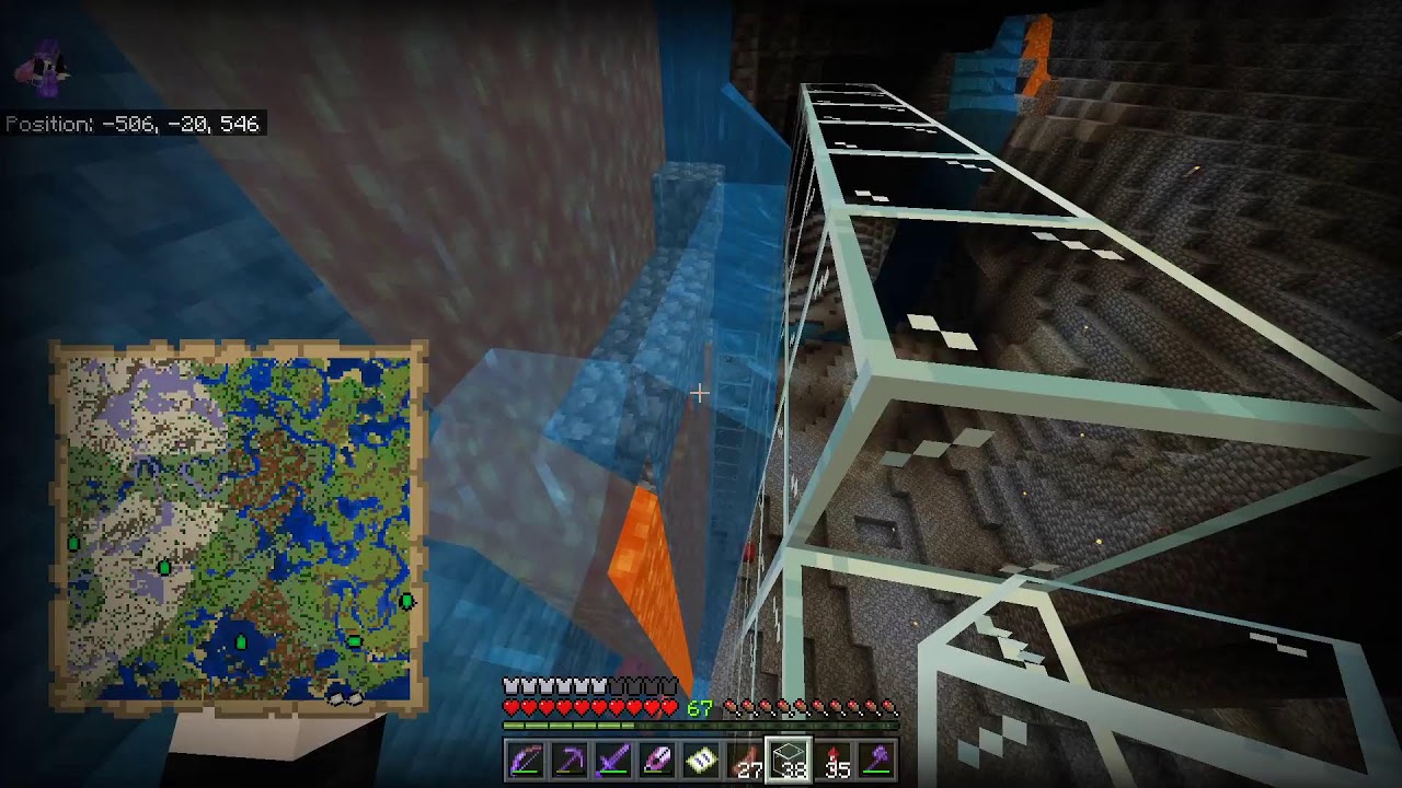 the forbidden lava water next to each other