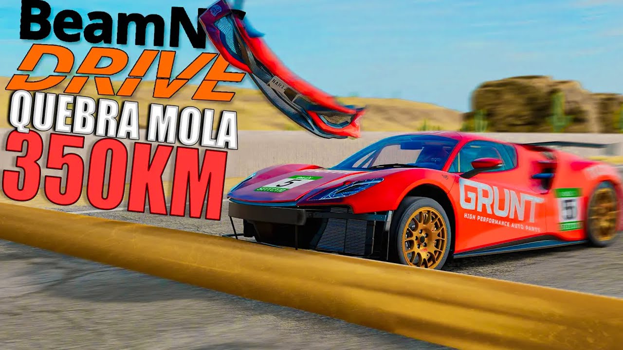 Passando em uma LOMBADA a 350km de velocidade BeamNG Drive