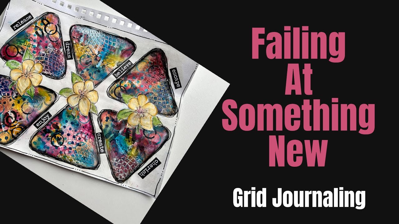 GRID JOURNALING - Mixed Media Art Journal Tutorial