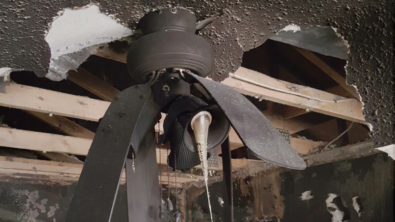 Fire Damaged Ceiling Fans