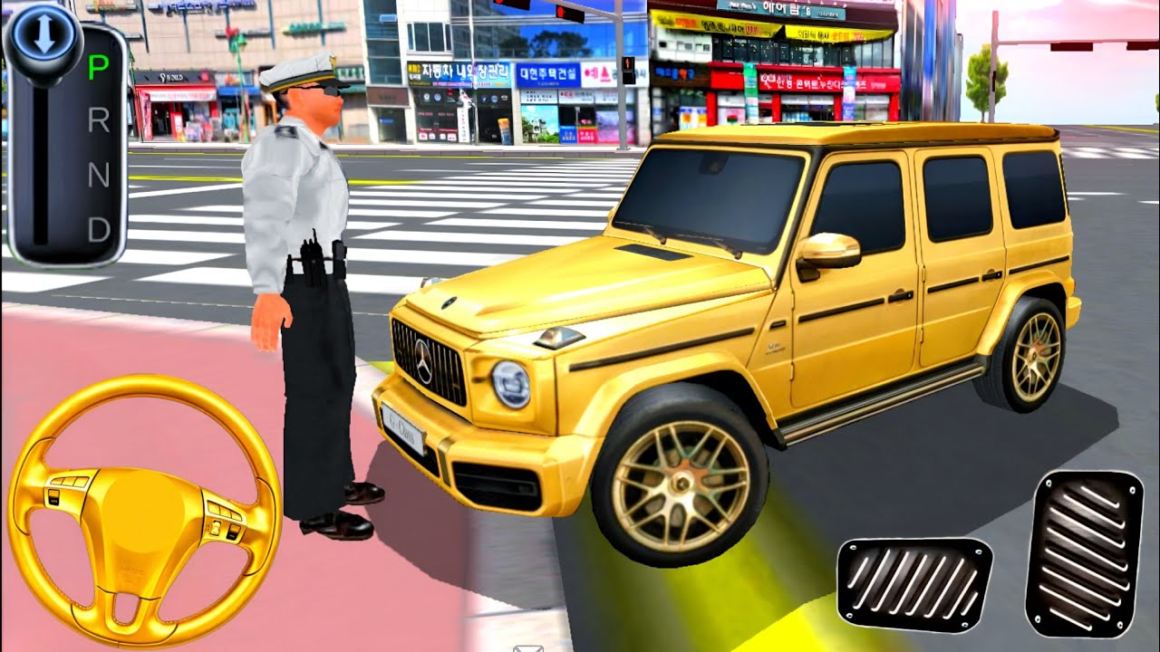 New Golden G Wagon AMG G63 City Car Driving - 3D Driving Class - Android Gameplay