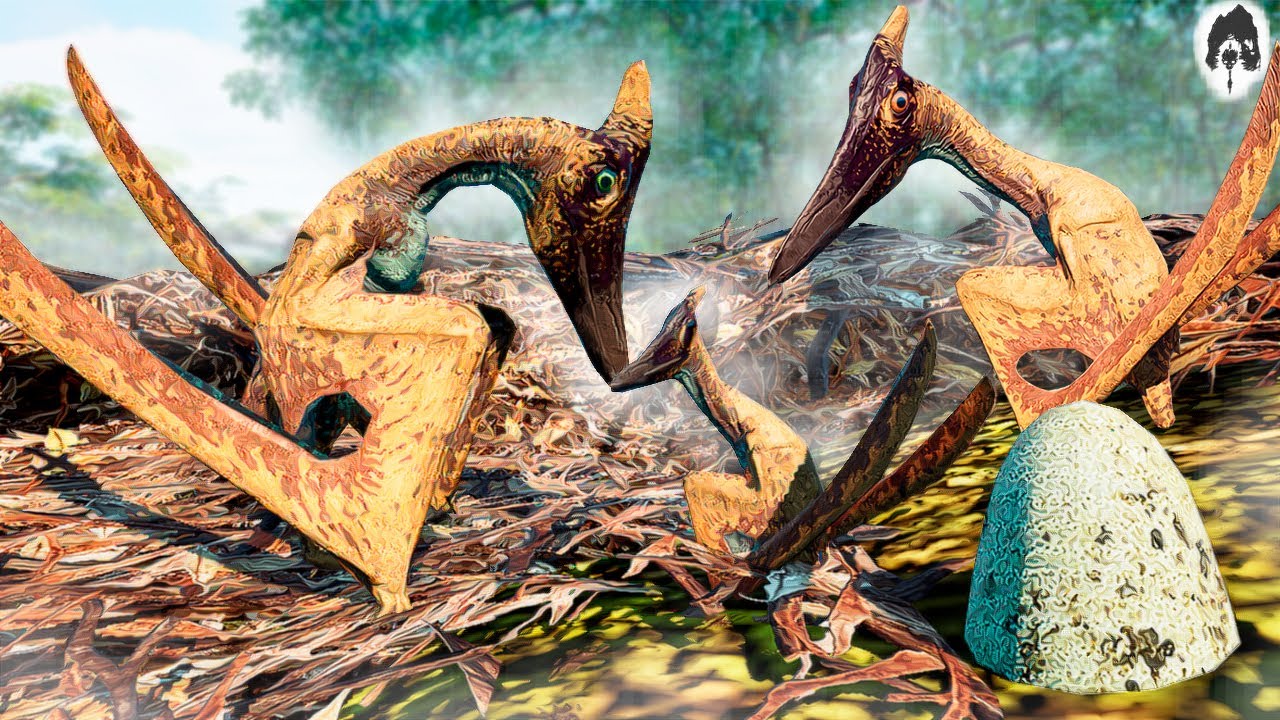 The Isle - Saindo Do OVO! Familia Pteranodon, Aprendendo Voar e Pesca!