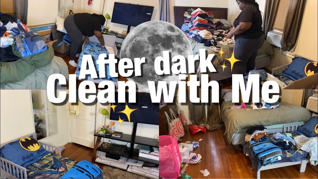 2022 AFTER DARK CLEAN WITH ME |SINGLE MOM OF 1
