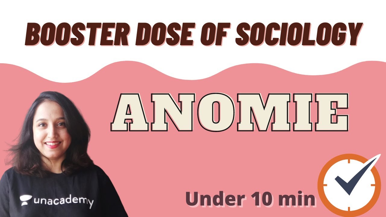 Anomie | Emile Durkheim | Robert Merton | Booster dose of Sociology | Under 10 min