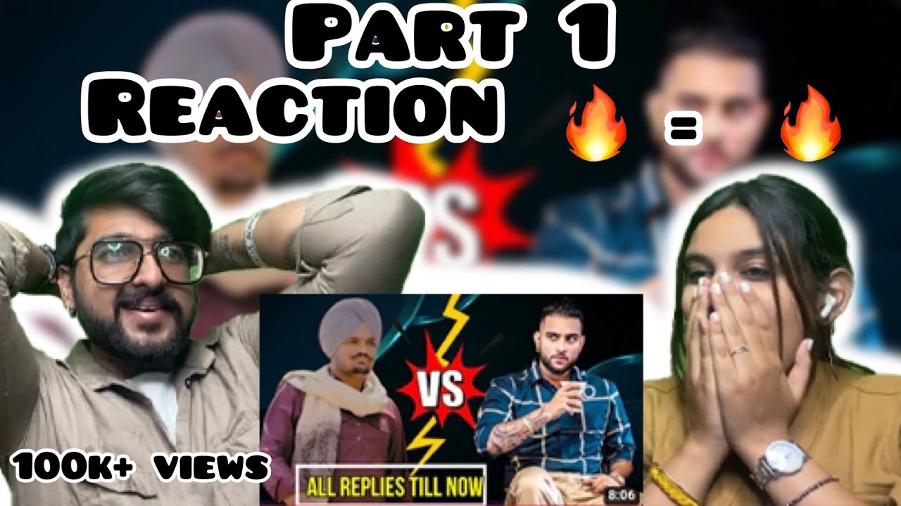 Reaction on Sidhu Moose Wala Vs Karan Aujla | All Replies To Each Other | PART 1