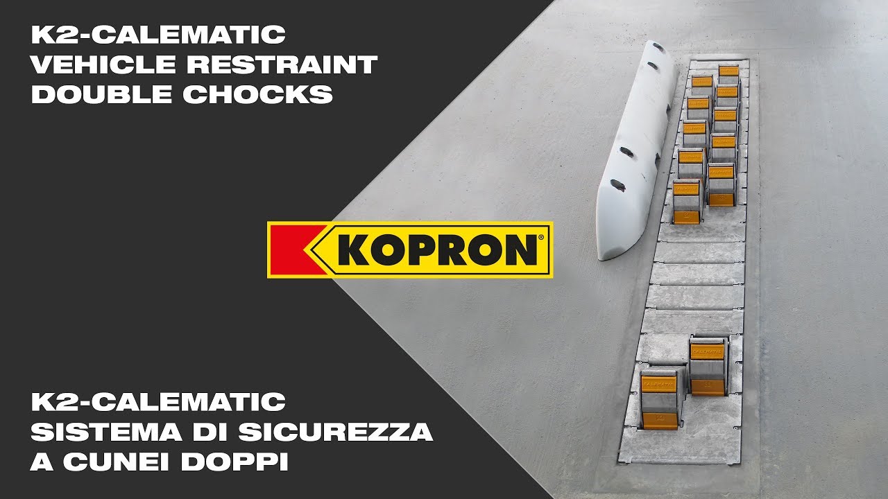 Kopron - K2-CALEMATIC Sistema di sicurezza automatico per banchine di carico (CUNEI DOPPI)