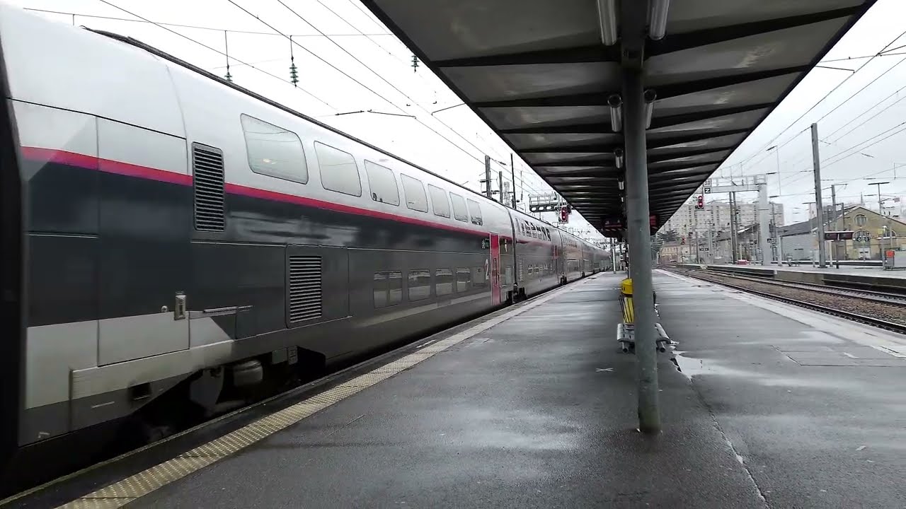 Gare de Rennes arrivée du TGV Dasye Océane n°723 