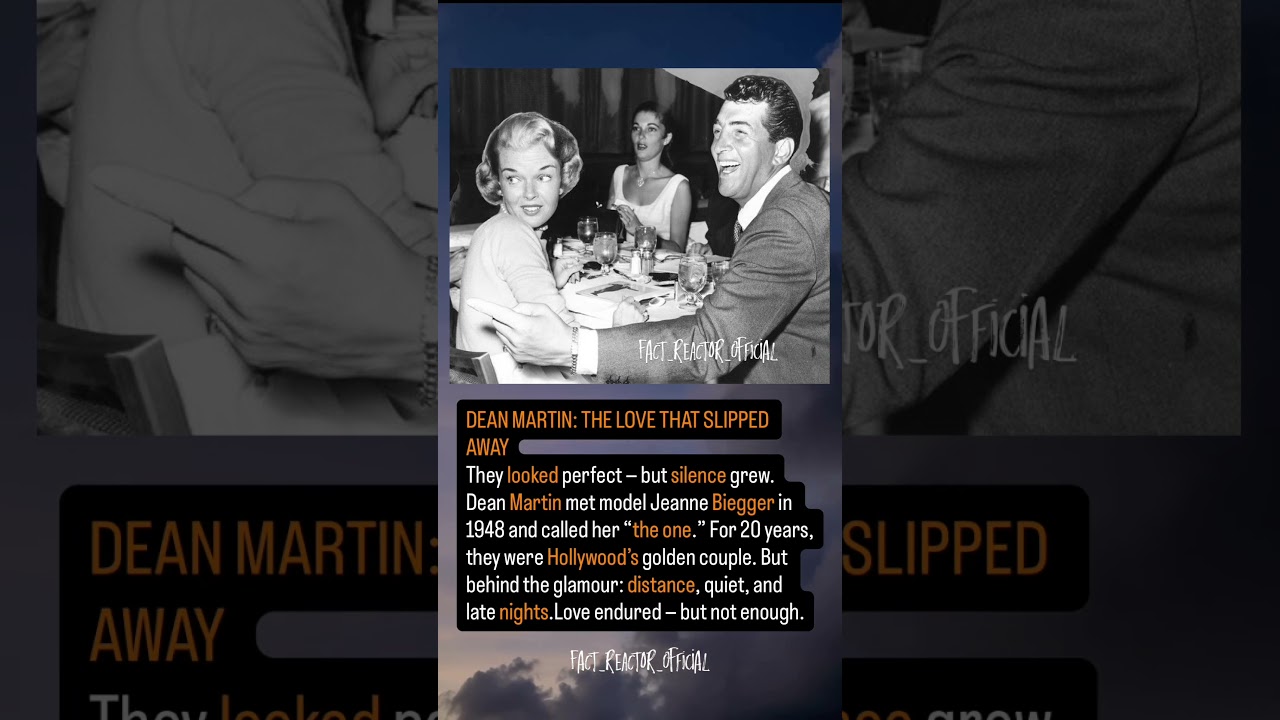Dean Martin&rsquo;s Love That Couldn&rsquo;t Last #OldHollywood #TrueGrit #BehindTheScenes #FamousCouples