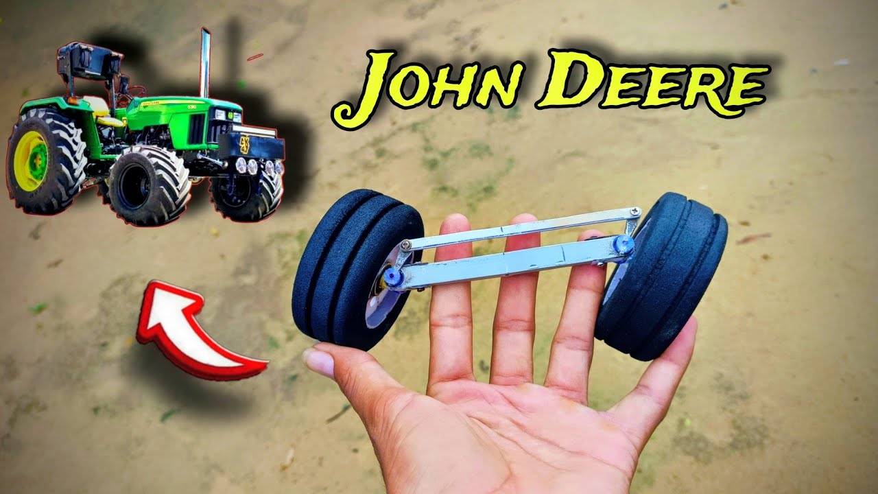 john deere steering system || how to make John Deere tractor || #johndeere #rctractors