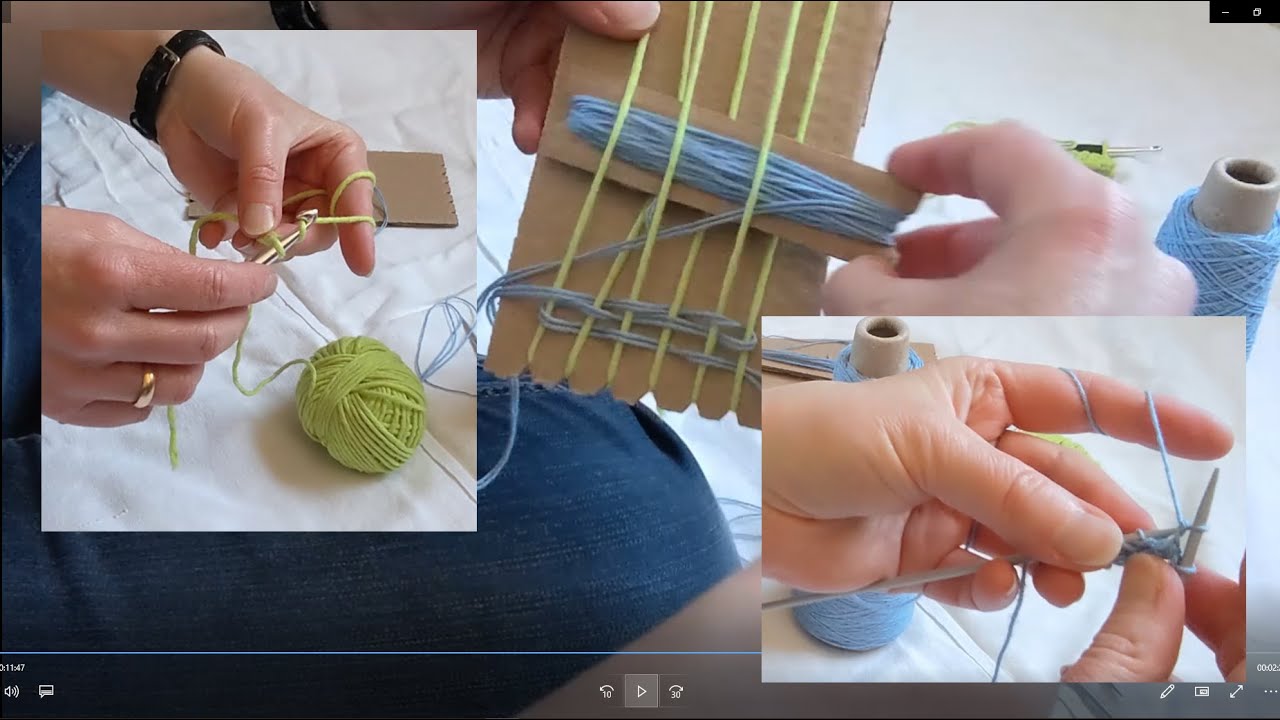 Häkeln, Stricken, Weben. Ein kleiner Vergleich.