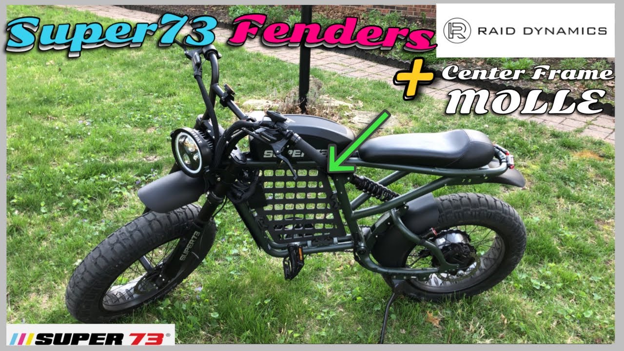 SUPER73 R ACCESSORIES & MODS Pt. 3: Raid Dynamics Center Frame MOLLE & Fenders