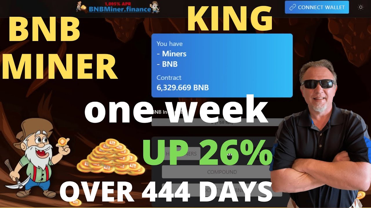 BNB Miner Paying out over 444 days of BNB! Best Miner on the Planet Pays 3% Daily! King Of Miners!