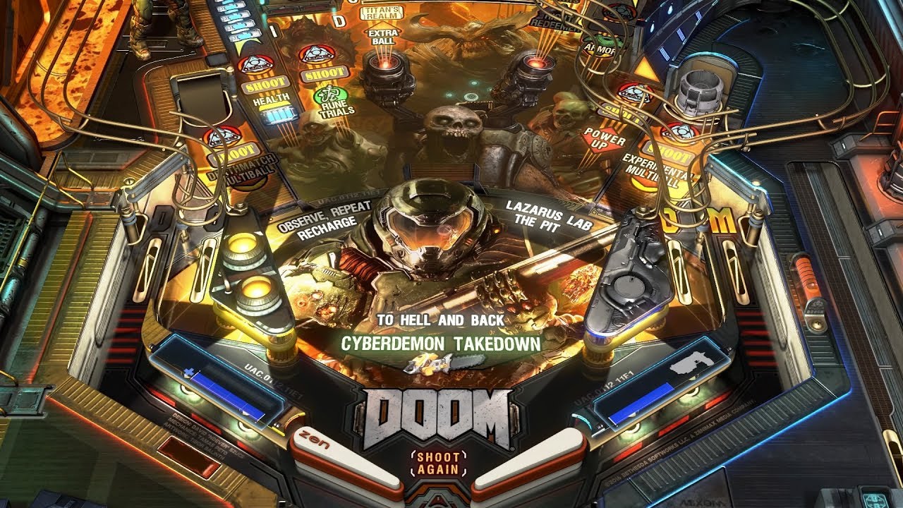 Pinball FX3 - Doom - Nightmare Mode - All Missions And Wizard Mode Completed