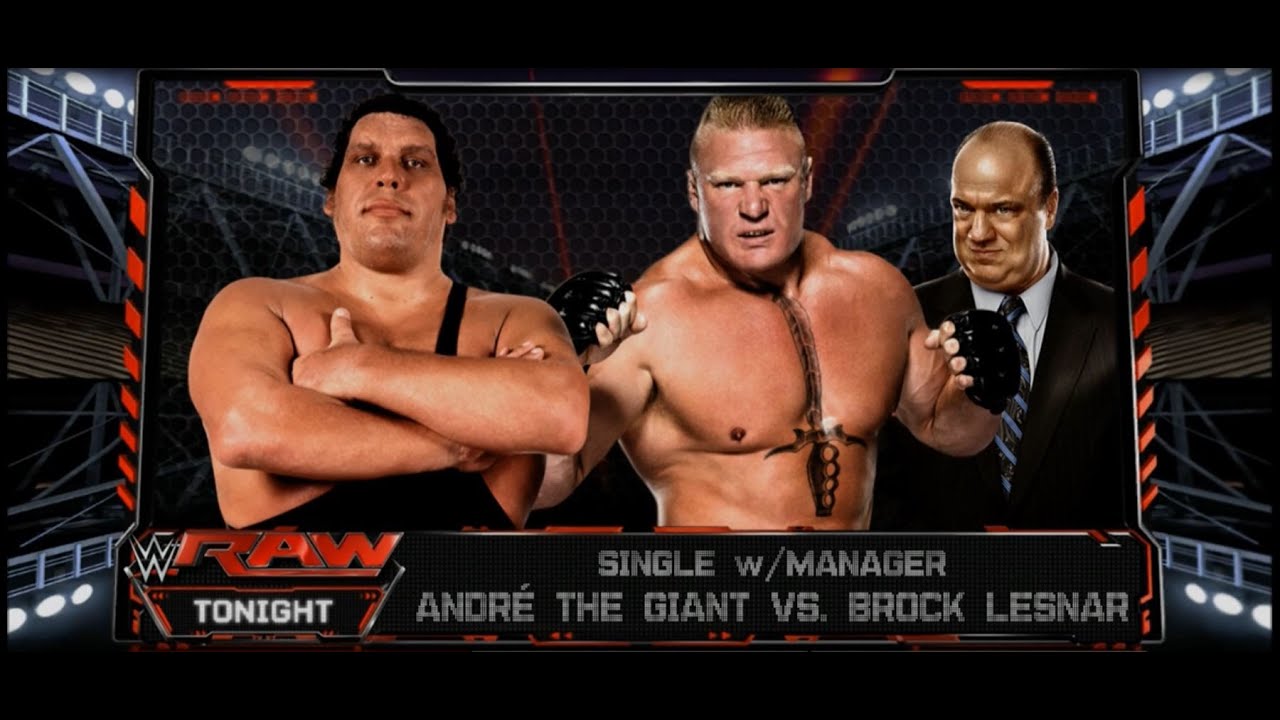 WWE 2K16 (Xbox 360) Andre The Giant vs Brock Lesnar.