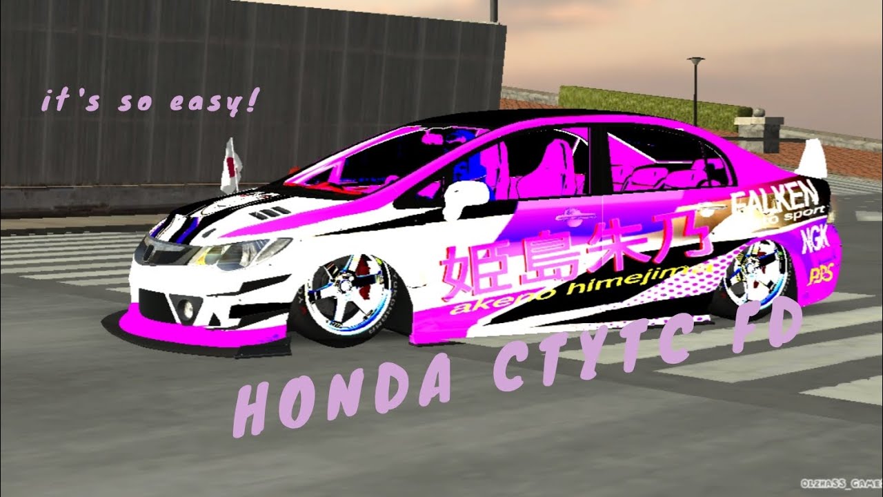 Tutorial 3sec honda fd | left&right lane✔ | car parking 4.8.8.3 NO SCRIPT