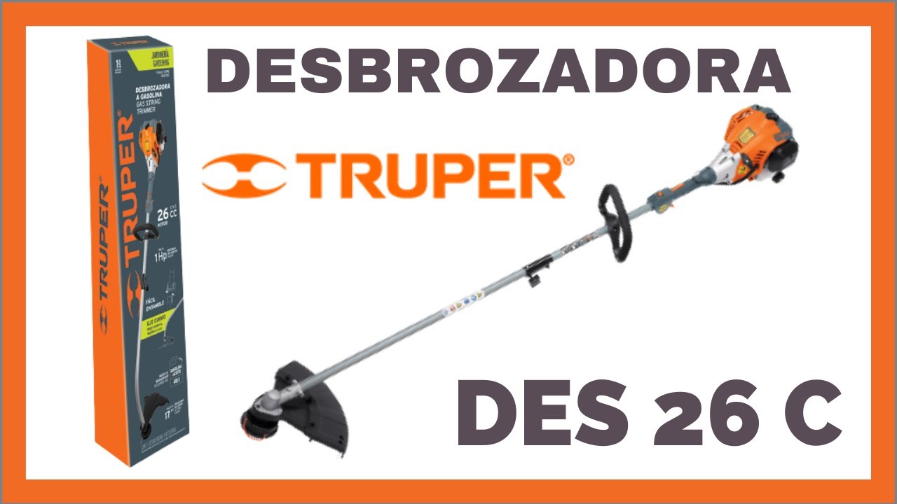 ¡CORTÉ TODO en 5 MINUTOS! ⏱️ Desbrozadora TRUPER 26C a GASOLINA - Prueba REAL en Pasto Duro 🌿🔥