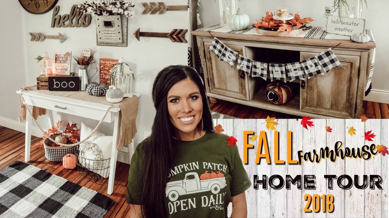FALL DECORATE WITH ME | Fall Farmhouse Home Tour 2018!