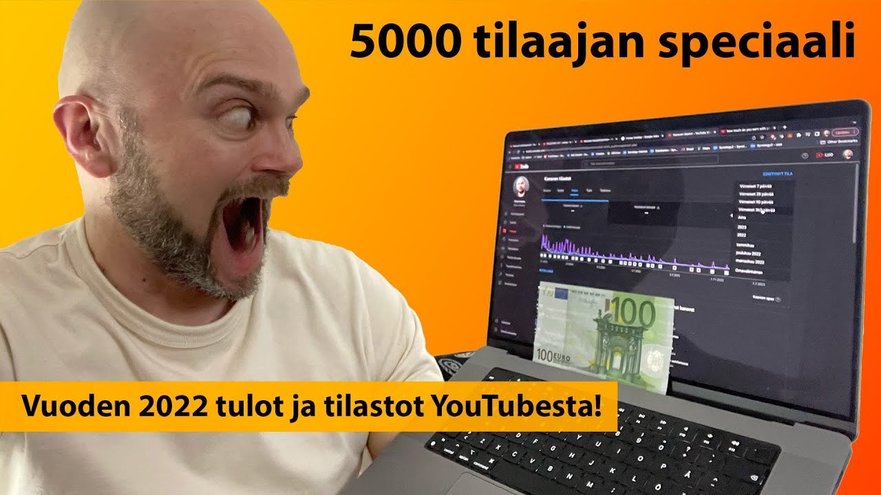 Kuinka paljon 5000 tilaajalla tienaa YouTubessa?