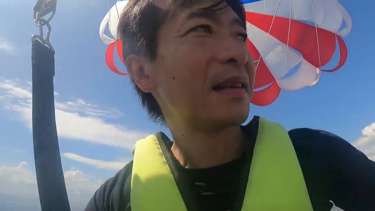 セブ島　パラセーリング、シュノーケル