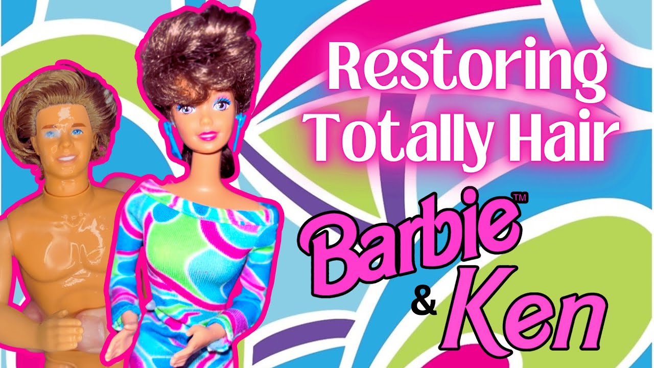 Restoring Thrifted 1992 Totally Hair Barbie & Ken Dolls