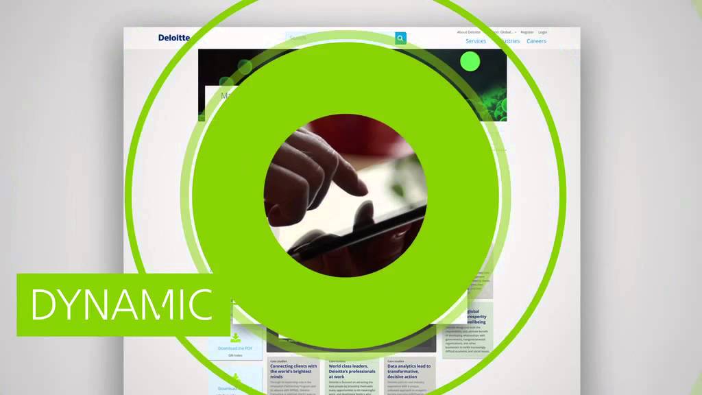 Deloitte Website - informativ, responsive und benutzerfreundlich