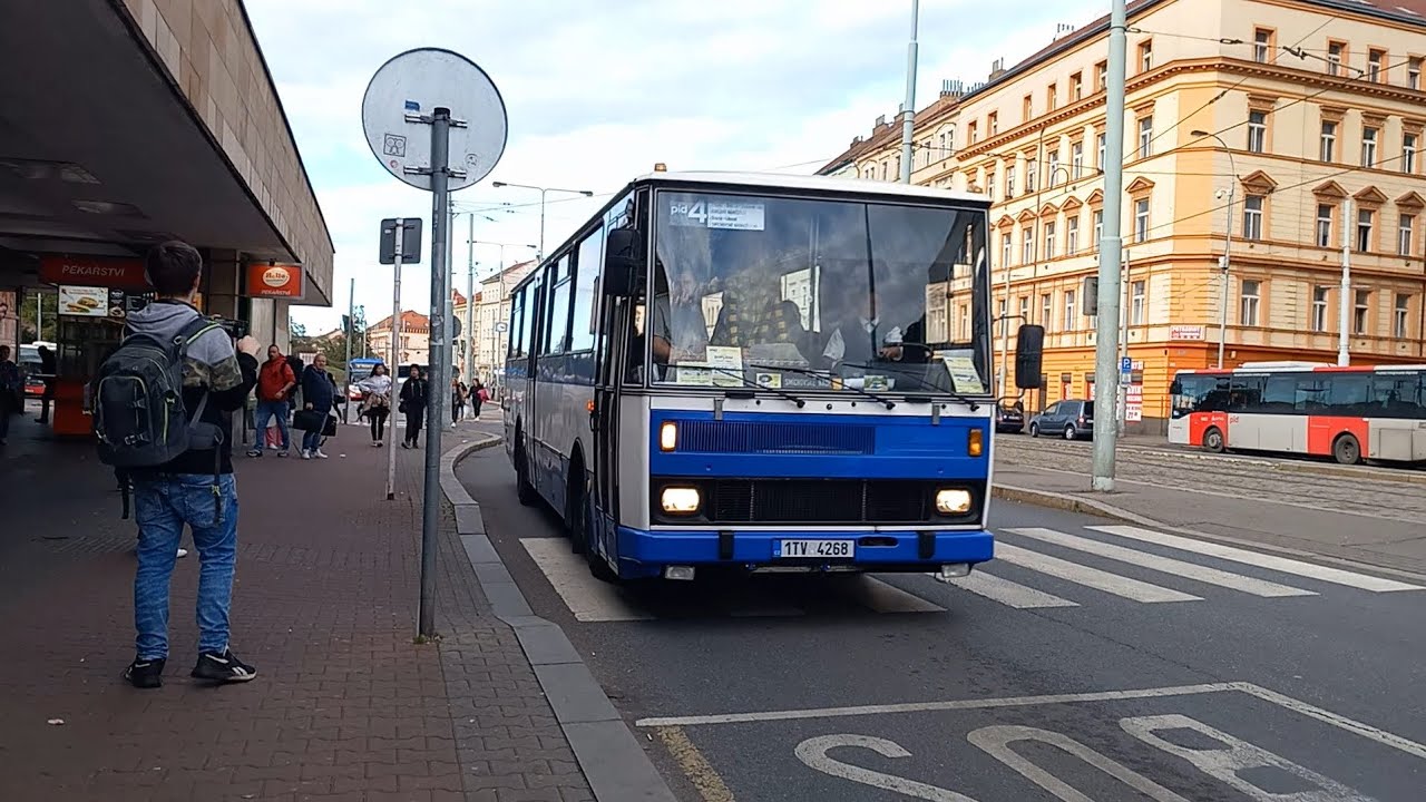 Jízda autobusem Karosa C734 na lince PID 4