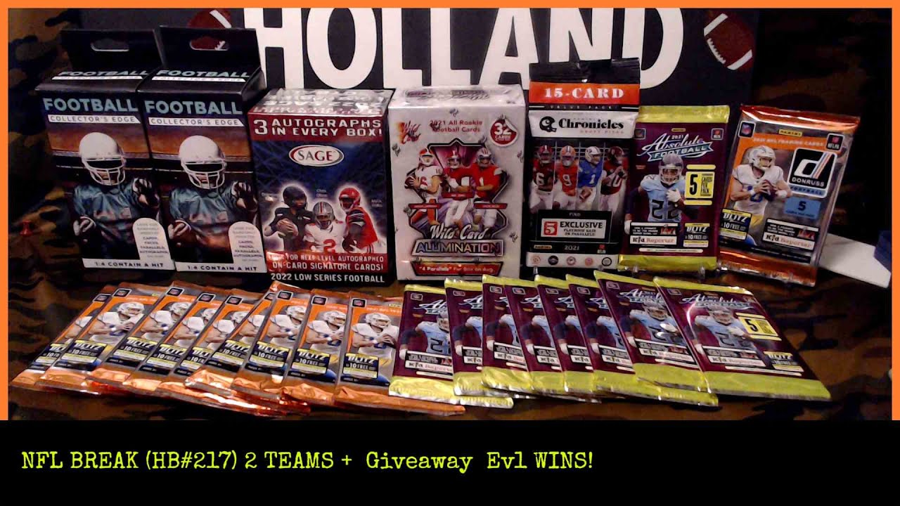 NFL Box Break #217 (HB#217) + Giveaway!
