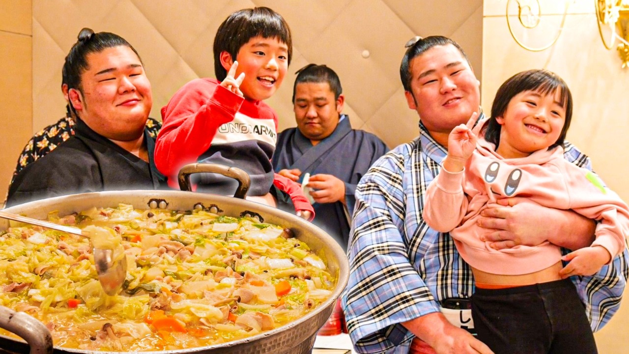 100 Детей Попробовали Легендарный Чанко Набэ Борцов Сумо🍲🇯🇵