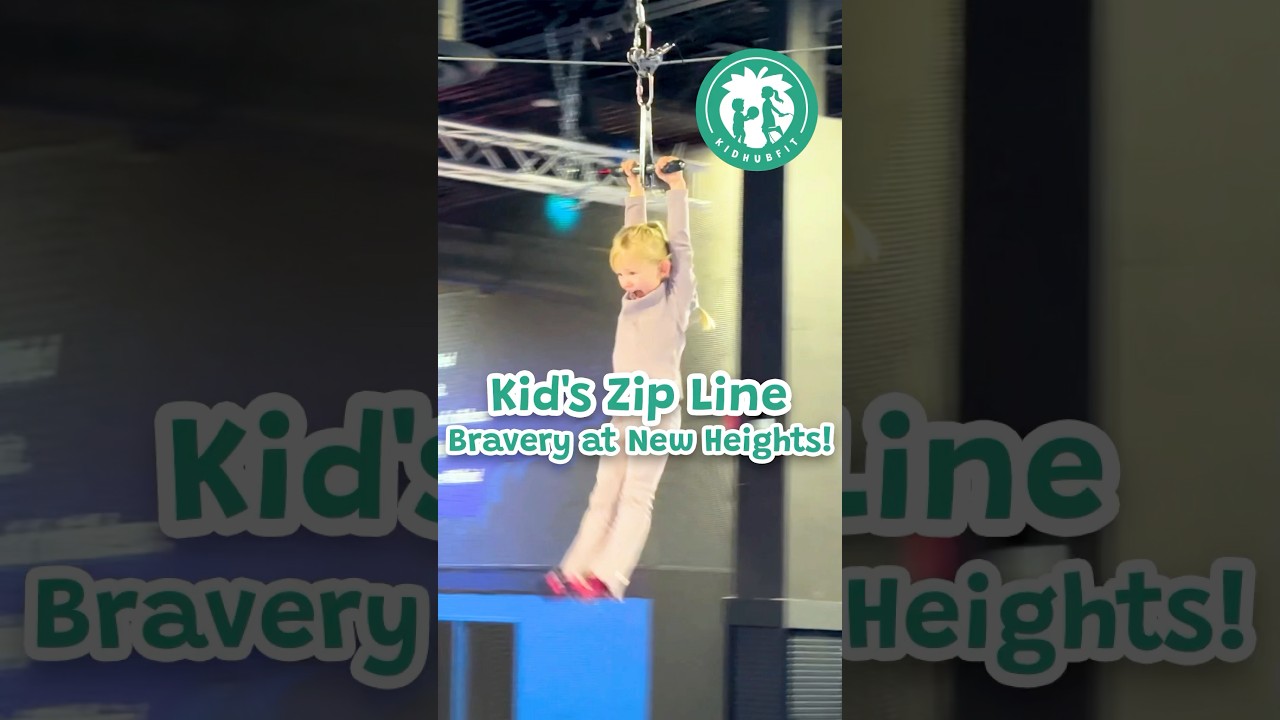 Ziplines for Kids 👧 | Ninja Kidz Adventure Fun!🥷 | Bravery & Fitness at Kid Hub Fit!💪