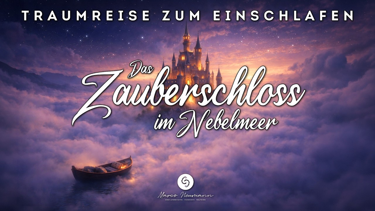 Sofort einschlafen &ndash; Wundersch&ouml;ne Traumreise. Das Zauberschloss im Nebelmeer. Sanfte m&auml;nnl. Stimme.