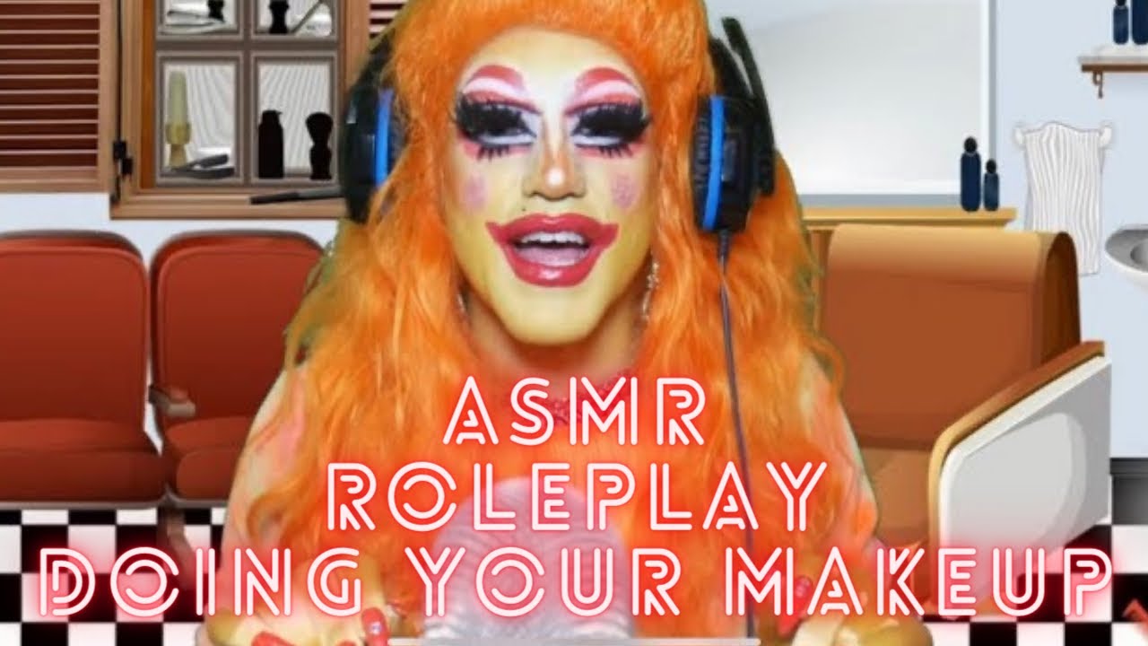 ASMR DRAG QUEEN Doing Your Makeup Roleplay *Nails, Tapping, Scratching, Brushing, Whispers*