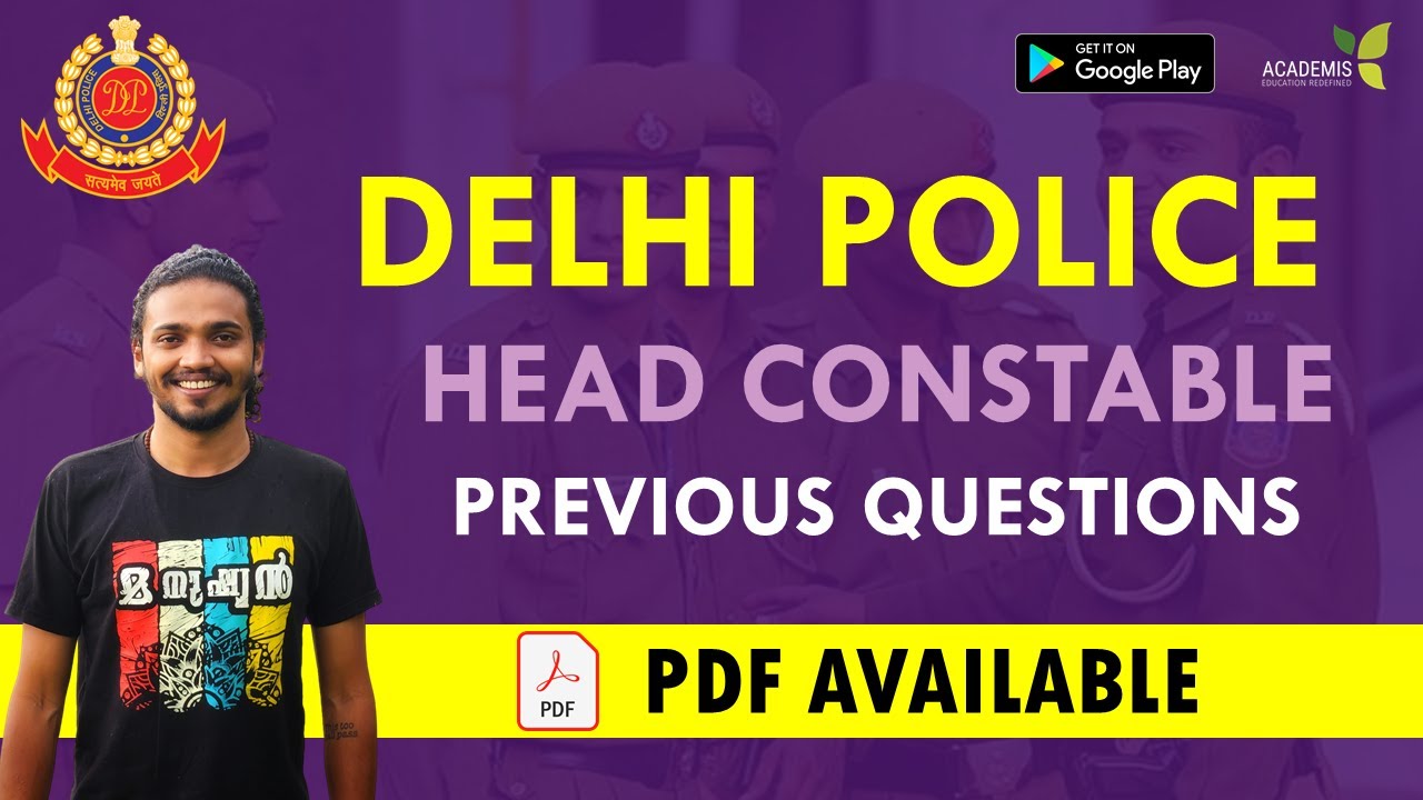 Delhi Police Head Constable -  Previous Questions - Malayalam class